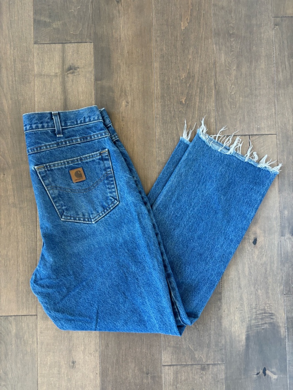Carhartt Light Blue Denim Jeans with Contrast Stitching